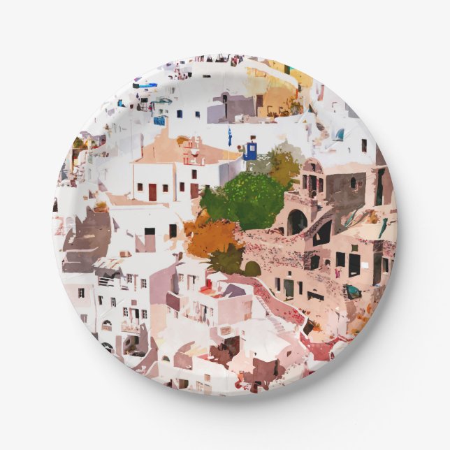 Assiettes En Carton Voyagez Assez, Vous Vous Rencontrez (Devant)