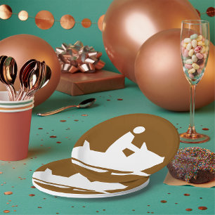 Assiettes En Carton VOYELLE SKI Jet