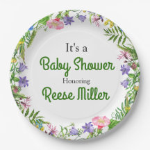 Watercolor Eucalyptus Green Baby shower Party