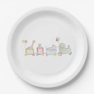 Assiettes En Carton Watercolor Party Animals