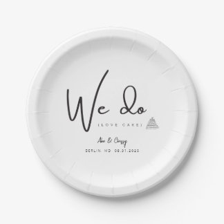 Assiettes En Carton We Do Love Cake Wedding Dessert Cake Plate