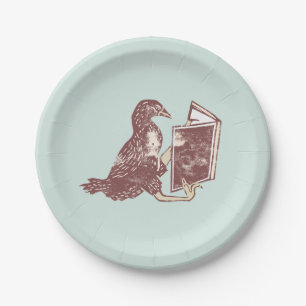 Assiettes En Carton Weka Bird Lire un livre