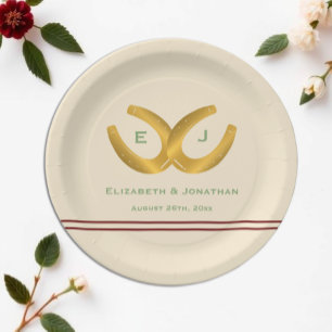 Assiettes En Carton Western Horseshoe Mariage