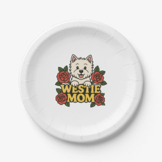 Assiettes En Carton Westie Mom