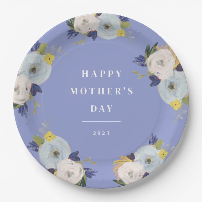 Assiettes En Carton Where Love Grows Mother's Day (Devant)