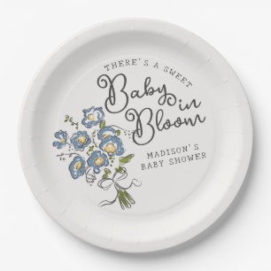 Assiettes En Carton Whimsical Garden Party Baby shower floral
