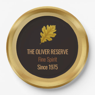 Assiettes En Carton Whisky Aged to Perfection Édition Gold Célébration