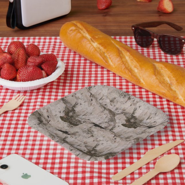 Assiettes En Carton White Birch (Pique-nique)