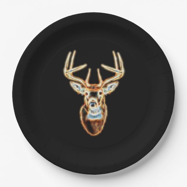 Assiettes En Carton White Tail Head Energy Spirit (Devant)