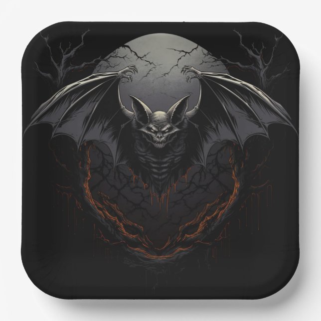 Assiettes en carton Wicked Whimsy Paper Plate (Front)