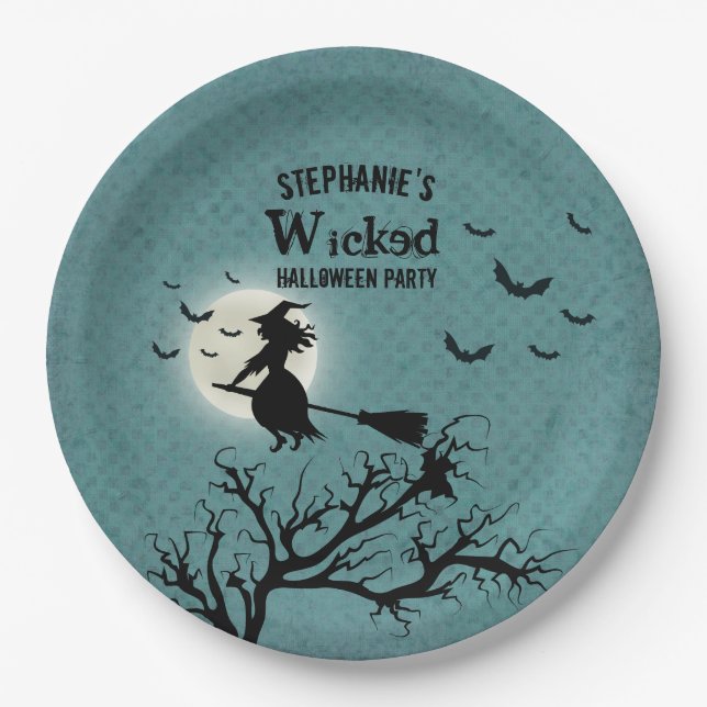 Assiettes En Carton Wicked Witch (Devant)