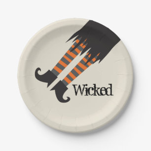 Assiettes En Carton Wicked Witch Funny Halloween