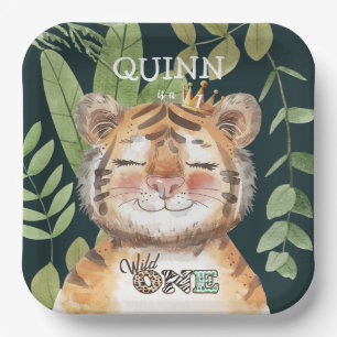 Assiettes En Carton Wild One Jungle Animaux Safari 1er Anniversaire