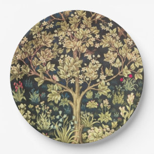 Assiettes En Carton William Morris Arbre De Vie Floral Art Vintage