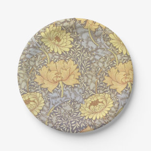 Assiettes En Carton William Morris Chrysanthemum Fleurs maman