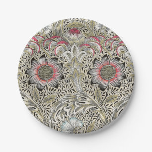 Assiettes En Carton William Morris Corncocktail fond d'écran floral