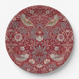 Assiettes En Carton William Morris fraise Thief Papier à envelopper