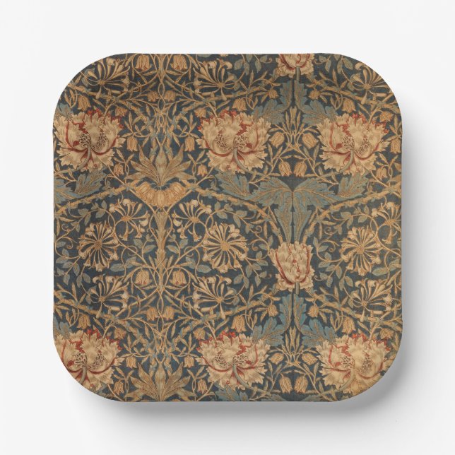 Assiettes En Carton William Morris Honeysuckle Rich Wallpaper (Recto)