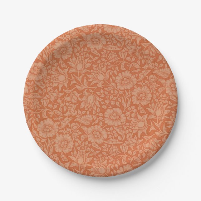 Assiettes En Carton William Morris Mallow Fond d'écran floral (Devant)