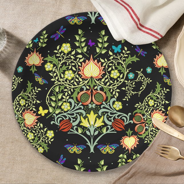 Assiettes En Carton William Morris Motif Des Arts Et De L'Artisanat (Créateur téléchargé)