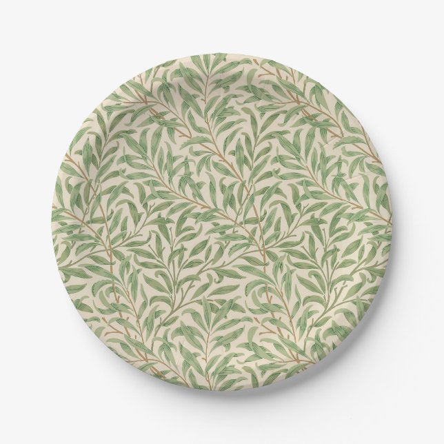 Assiettes En Carton William Morris Willow Bough Garden Flower Classic (Devant)
