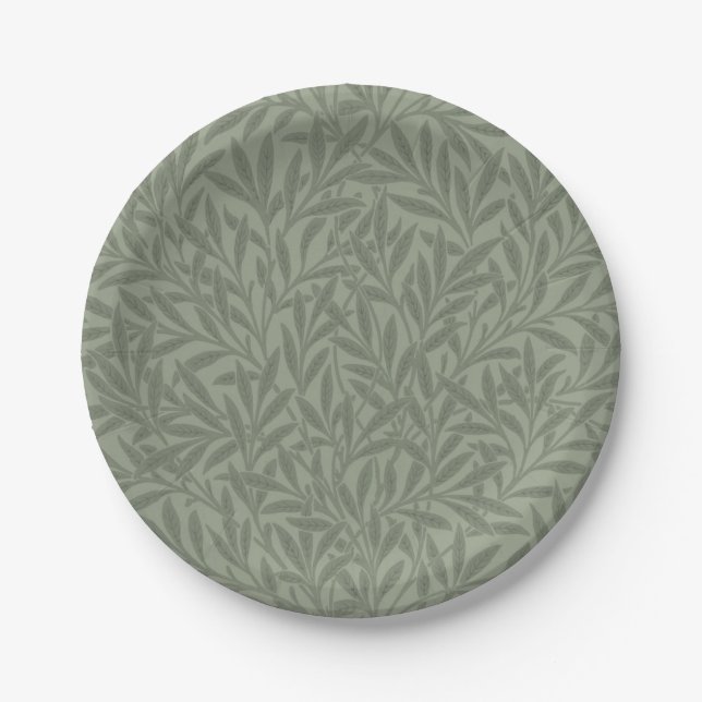 Assiettes En Carton William Morris Willow Flower Classic (Devant)