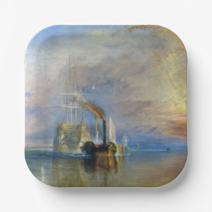 Assiettes En Carton William Turner - Le Temeraire de combat