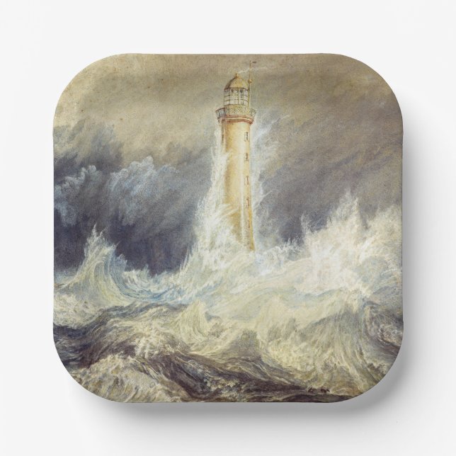 Assiettes En Carton William Turner - Phare de Bell Rock (Recto)