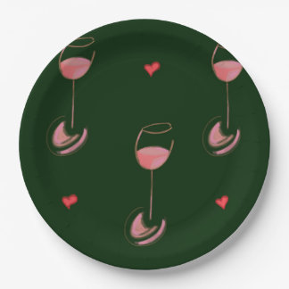 Assiettes En Carton Wine lover