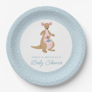 Assiettes En Carton Winnie le Baby shower Kanga & Roo de l'Ooh