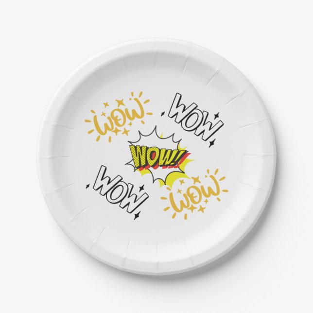 Assiettes En Carton Wow T-shirt de jour gratuit Essential (Devant)