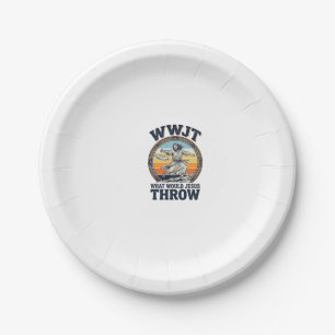 Assiettes En Carton WWJT Que jetterait Jésus Maillot de disque vintage