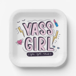 Assiettes En Carton Yass Girl Vous Avez Obtenu