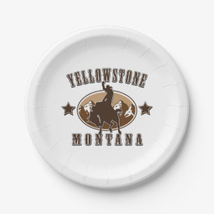 Assiettes En Carton Yellowstone Montana