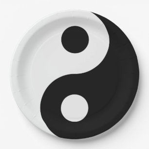 Assiettes En Carton Yin Yang