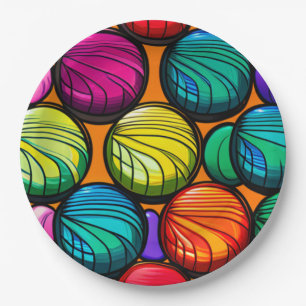 Assiettes En Carton Yo-Yo Yowza