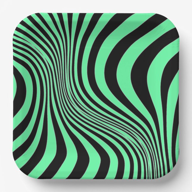 Assiettes En Carton Zebra Skin Print Texture Motif-88488 (Recto)