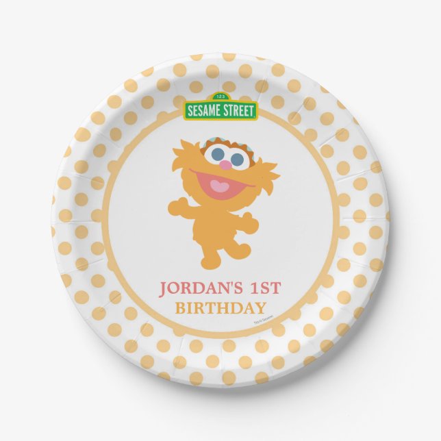 Assiettes En Carton Zoe Baby Birthday (Devant)