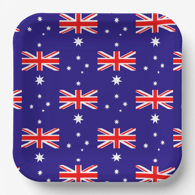 Assiettes en papier à impression de drapeau austra (Recto)