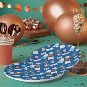 Assiettes en papier amusantes pour Hanukkah