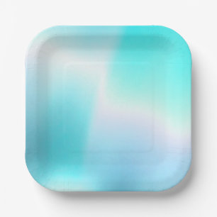 Assiettes en papier Aqua Lights