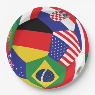 Assiettes en papier Coupe du Monde 2026 9 pouces |