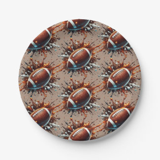 Assiettes en papier de football