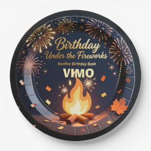 Assiettes en papier élégantes pour fête d'annivers
