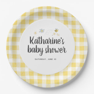 Assiettes en papier Fête de Bébé Bourdon