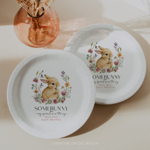 Assiettes en papier Fleurs sauvages Baby Shower So