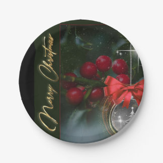 Assiettes en papier Joyeux Noël