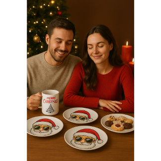 🎄 Assiettes en papier Joyeux Noël | Fête de fin d