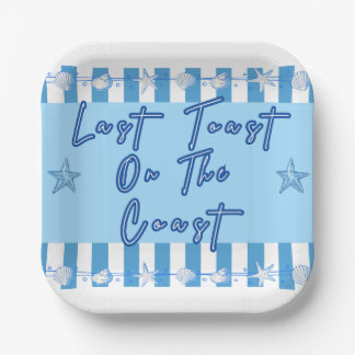 Assiettes en papier Last Toast on The Coast Bachel