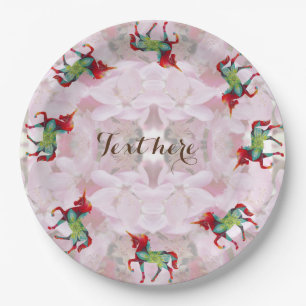 Assiettes en papier Licorne pour fête